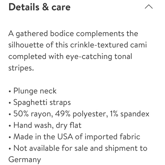 FINAL PRICE ❤️🔥 BP ✨ PINK CRINKLE CAMISOLE NWT - Picture 5 of 8